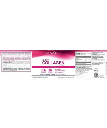 Neocell Super Collagen Type 1 & 3 - Berry Lemon Flavor, 6600 mg, 6.7 oz | Revitalize Skin & Joints - Buy Online on GoSupps.com