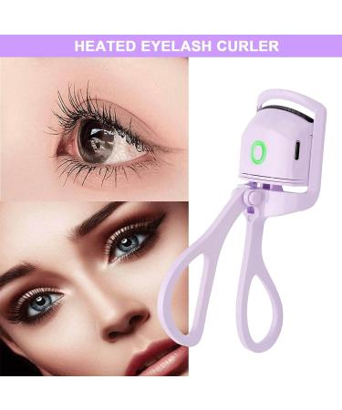 Electric Heated Eyelash Curler - 2 Heating Modes for Quick & Natural Curling - Long Lasting Results - Purple (1Pack) - Buy Online on GoSupps.com