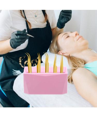 FRCOLOR Tool Protection Scraper Holder - Pink Acrylic Organizer for Tweezers & Scissors | Beauty & Eyelash Extension Accessories - Buy Online on GoSupps.com