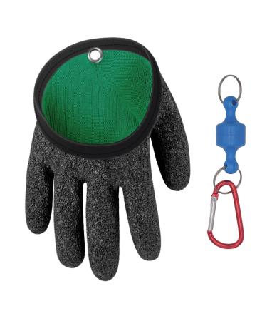 Fishing gloves of predatory fishing with anti -cut and magnetic closure universal size waterproof gloves to protect against bite and for safe handling of pike catfish pikeperch on the right - Buy Online on GoSupps.com