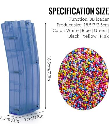 FAMKIT Airsoft Speed Loader 500rd Quick BB Loader Paintball Tactical Military War Games Gun Hunting - Blue - Buy Online on GoSupps.com