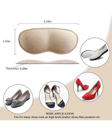 CZBYXA12 Heel Grips - Prevent Heel Slipping and Rubbing - 4 Pairs Self-Adhesive Shoe Cushion Inserts for Men and Women - Beige - Buy Online on GoSupps.com