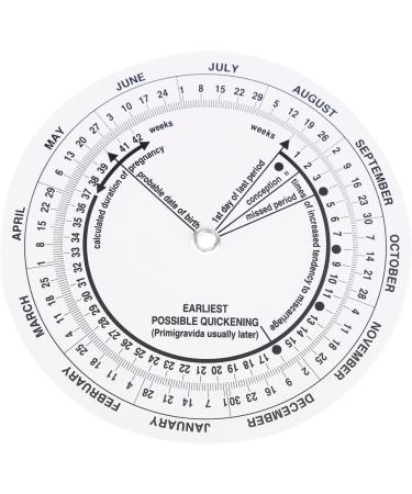 DERCLIVE Pregnancy Wheel - 8-Piece Pregnancy Calculator for Doctors Midwives Nurses & Expecting Mothers | International Shipping Available - Buy Online on GoSupps.com