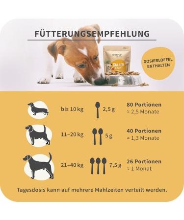 Organic Intestinal Powder for Dogs | Curapet with Probiotics & Prebiotics | Supports Digestion & Intestinal Health - 80 Portions - Buy Online on GoSupps.com