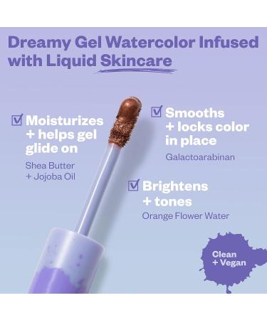 Kosas 10-Second Eye Gel Watercolor Eyeshadow - Fiery | Moisturizing & Brightening Shimmer - Buy Online on GoSupps.com