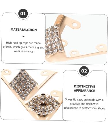 LALAFINA High Heel Protector - 2 Pairs Shoe Heel Caps & Toe Covers for Repairing High Heels | International Shipping Available - Buy Online on GoSupps.com