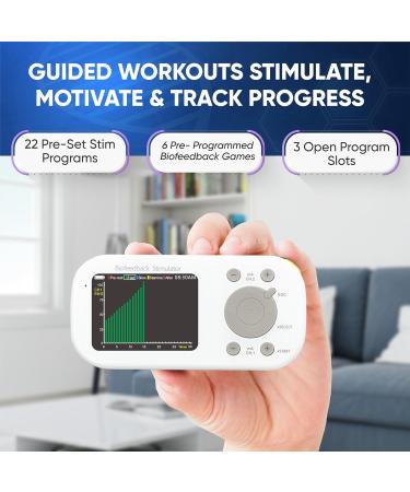 K-fit Kegel Toner Plus Biofeedback | Pelvic Floor Exercise Device for Incontinence | 22 Stim Programs & 6 Biofeedback Games - Rechargeable Full Color LCD - Buy Online on GoSupps.com
