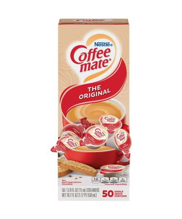 Nestle 35110 Coffee-Mate Original Flavor Creamer, Single Serve Portions, 50/Box
