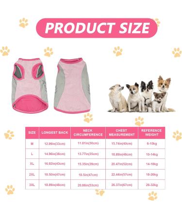 Dog Cooling Vest - Breathable Mesh Jacket for Small to Medium Dogs | Summer Ice Cooling T-Shirt with Reflector Strips - XL Pink - Buy Online on GoSupps.com