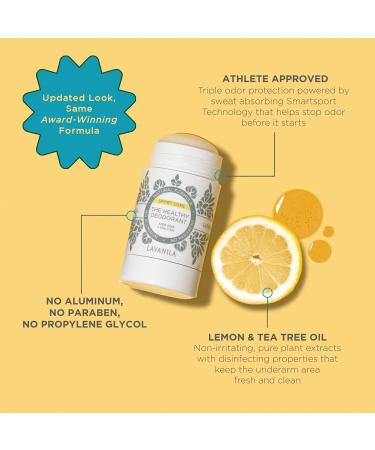 Lavanila Aluminum Free Sport Luxe Deodorant 4-pack (2oz Each) - The Healthy Deodorant for Men & Women - Triple Odor Protection Fresh Scent Solid Stick Vegan Sport Luxe - 4 Pack - Buy Online on GoSupps.com