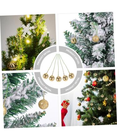 ABOOFAN 100 Pcs Christmas Berries Christmas Tree Baubles Red Berries Glitter Berry Stems Holly Berry Picks Xmas Balls Ornaments Christmas Decoration Diy Glitter Powder Decorations Foam Goldenx2pcs 6.5X1.5CMx2pcs - Buy Online on GoSupps.com