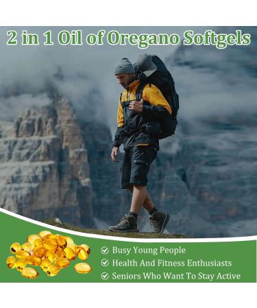 Oil of Oregano with Black Seed Oil 2 in 1 Organic Oregano Capsules for Immune Support & Overall Wellness Non-GMO Gluten Free 300 Softgel - Buy Online on GoSupps.com