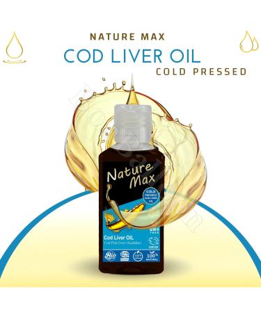 Nature Max Cod Liver Blubber Oil Natural Undiluted Pure For Hair & Skin Care & Food Cold Pressed Premium (1Pack 2.70 oz / 80 ml)  - Buy Online on GoSupps.com