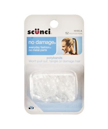Scunci 1616503A048 Clear No Damage Poly Bandstm 52 Count - Buy Online on GoSupps.com