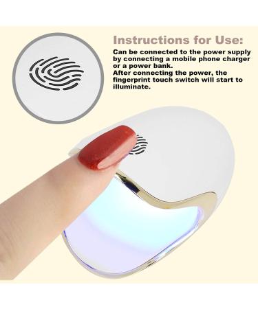 Mini UV LED Nail Lamp | Portable USB Gel Light for Professional & Home Use | 6W Curing Dryer for Nail Polish - Buy Online on GoSupps.com