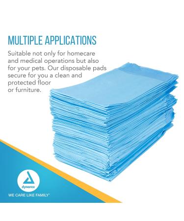 Dynarex Disposable Underpad  17 inches X 24 inches  100 Count - Buy Online on GoSupps.com
