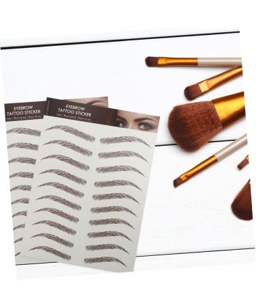 VINTORKY 9 Sheets Waterproof Eyebrow Stickers Artificial Eyebrows for Women 6d Hair-like Eyebrows Stickers 3d - Buy Online on GoSupps.com