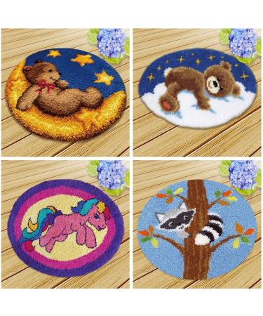 DIY Carpet Embroidery Base Cloth | Latch Hook Rug Canvas 38x38cm - Buy Online on GoSupps.com