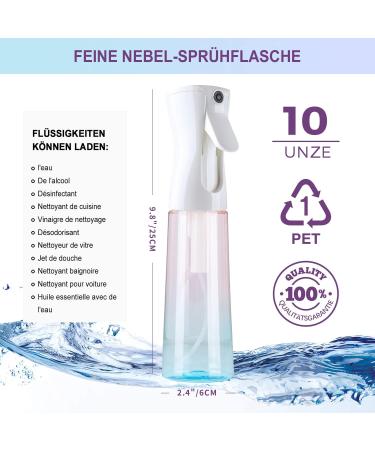 Buy Tanshine 200ml/300ml Fine Fog Spray Bottle - Perfect for Hair Cleaning & Disinfecting | Pink & Blue | International Shipping - Buy Online on GoSupps.com