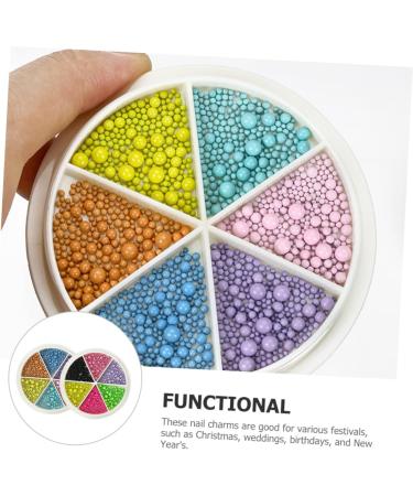 FRCOLOR 2 Boxes Nail Art Macaron Colored Steel Balls Beads on Nails Diy Nail Charms Micro Pixie Beads Nail Accessories Charms Metal Nail Charms Small Nail Charms Decor Petal Miss Miniature - Buy Online on GoSupps.com