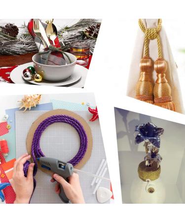 PandaHall 5mm Silver Silk Rope Twisted Cord Trim - 18 Yards | Christmas Valentine Party Decor Sewing Crafts - Buy Online on GoSupps.com