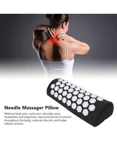 Acupressure Pillow Massage Set - Black | Relief for Back & Neck Pain | Mindfulness & Relaxation - Buy Online on GoSupps.com