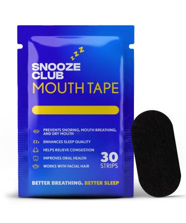 Mouth Tape for Sleeping and Nasal Breathing 30 Strips Sleep Tape for Your Mouth Helps Keep Mouth Closed While Sleeping Sleep Strips for REM Sleep and Less Snoring Lip Tape for Nose Breathing 30-Pack