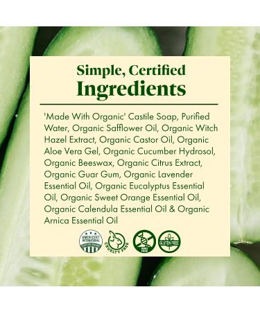 Cucumber Cleanse - USDA Organic Facial Purifying Cleanser for Dry to Combination Skin | Best International Shipping - Buy Online on GoSupps.com