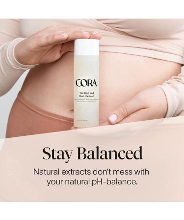 Cora Menstrual Cup & Disc Cleanse | Natural Stain-Fighting Formula | pH Balanced | No Dyes, Fragrances, Sulfates, Parabens - Buy Online on GoSupps.com