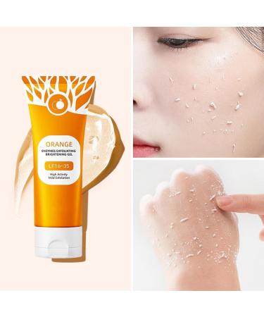 2Pcs Orange Exfoliating Gel For Face & Body 2026 Exfoliating Cleansing Gel Scrub Pore Orange Peeling Scrub Deep Clean Pores Remove Blackheads & Moisturize Skin All Types Skin - Buy Online on GoSupps.com