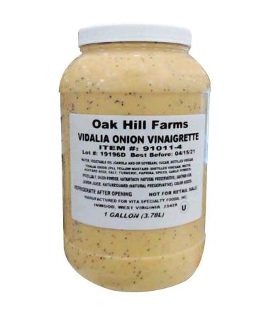 Oak Hill Farms Salad Dressings, Vidalia Onion Vinaigrette, 1 Gallon