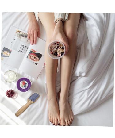 Healeved Sole File Safe Foot Skin Trimmer Foot Care Tool Accessory Wooden Foot Exfoliator Foot File Heel Foot Scrubber Handle Nursing Glass Scrubber Glass Scraper Folder Plastic Feet - Buy Online on GoSupps.com