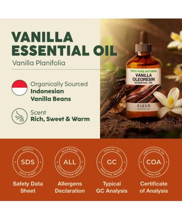 Kukka Essential Oil for Diffuser - Vanilla  - 4 Fl Oz. - Buy Online on GoSupps.com