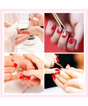 Hanyousheng Nail Brush Set - 8 Piece Set for Nail Art | Fine Gel & Liner Brushes for Salon & Home Use - Buy Online on GoSupps.com