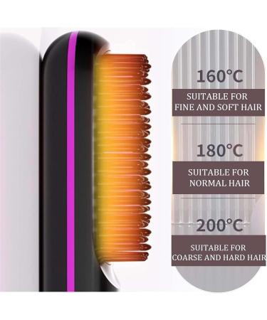 BellaBrush Pro Bella Brush Pro BellaBrush Pro Hair Straightener Brush BellaBrush Portable Straightener Brush Heated Hair Comb Cordless Hair Straightener Comb for All Hair Types (Black) - Buy Online on GoSupps.com