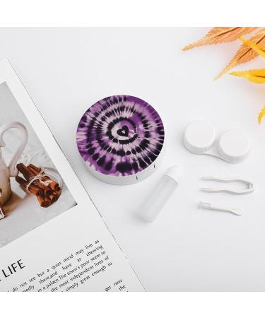 Buy Purple Tie Dye Contact Lens Case | Travel Lens Care Box - Durable & Stylish - Buy Online on GoSupps.com