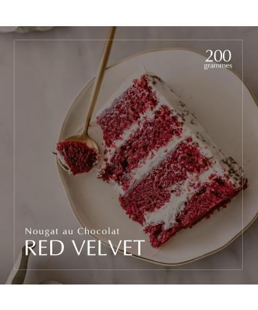 Red Velvet Signature Chocolate Nougat Creamy Texture Covered with a Crispy Chocolate Layer Supreme Quality Authentic Taste the Most Expensive Nougat in the World 200g - Buy Online on GoSupps.com