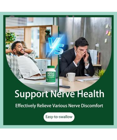 Nerve Savior: Advanced Nerve Support Supplement - 60 Capsules - Buy Online on GoSupps.com