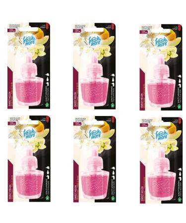 6x Fresh & More refill bottles for fragrance plug Sweet Melon 19ml Sweet Melon 19 ml (pack of 6)