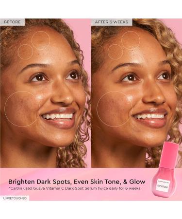 Glow Recipe Guava Brightening Korean Skincare Gift Set - Vitamin C Under Eye Cream Treatment + Hydrating Vitamin C Dark Spot Face Serum with Niacinamide & Peptides Travel Size (2 Count) - Buy Online on GoSupps.com