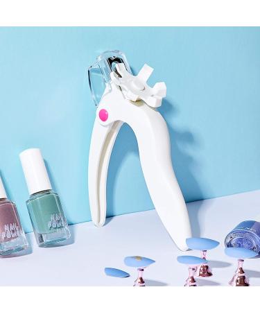 2-Piece Acrylic Nail Knipper Set | Stainless Steel Nail Tip Cutter & Adjustable Trimmer for Gel & Fake Nails - Nail Art Manicure Tools (White) - Buy Online on GoSupps.com