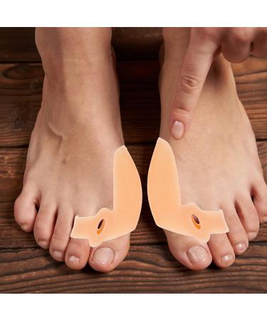 CLISPEED Silicone Thumb Splint Pairs | Toe Separators & Big Toe Spacers for Calluses, Bunions & Hallux Valgus Relief | Toe Straightener & Hammer Toe Protector Skin Color - Buy Online on GoSupps.com