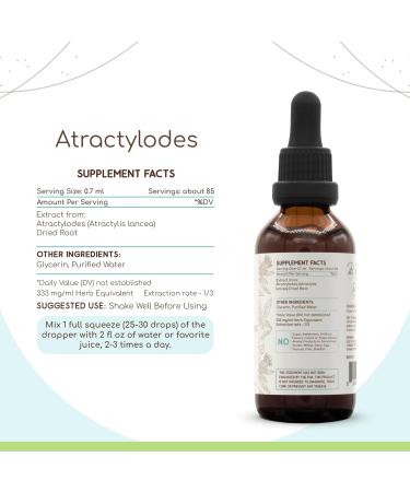 HerbEra Atractylodes B60 Alcohol-Free Tincture Extract, Atractylodes (Cang Zhu, Atractylis Lancea) Dried Root (2 fl oz) 2 Fl Oz (Pack of 1) - Buy Online on GoSupps.com