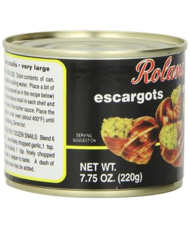 Roland Escargot Snails 7.75oz - Pack of 12 | Large Snails for Gourmet Dining - Buy Online on GoSupps.com
