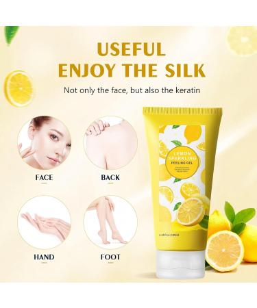 Peeling gel for face and body purifying exfoliating gel deep cleansing & soothing gentle exfoliating gel soothing and refreshing for all skin types - Buy Online on GoSupps.com