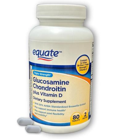 FUSION SHOP STORE Smart choices meaningful life! Glucosamine Chondroitin Plus Vitamin D- Tablets Triple Strength 80ct (Pack of 1) - Buy Online on GoSupps.com