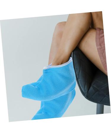 HAPINARY 1 Pair Waxed Cotton Footmuffs Paraffin Wax Hydrating Foot Mask Foot Covers Paraffin Bath Bags Wax Bath Foot Liners Moisturizing Socks Foot Spa Wrapping Cover Wax Booties Polyester 26.50X19.00X1.00CM Blue - Buy Online on GoSupps.com