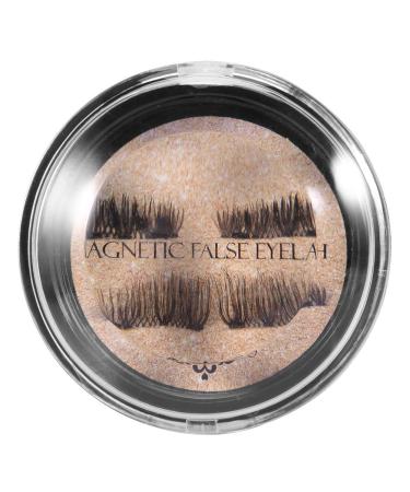 4pcs/box Magnetic False Eyelashes Natural Synthetic Fiber Half Eyelashes for Women(05)
