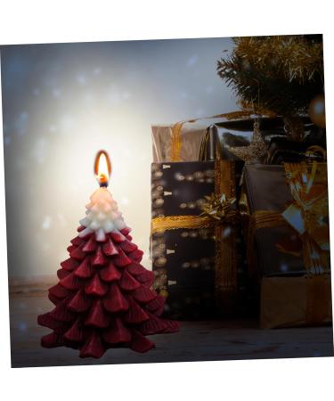 Abaodam Scented Candle - Christmas Tree Figurine Xmas Tree Shaped Mini Candle Ornament (10x8.3cm) for Holiday Decor - Buy Online on GoSupps.com