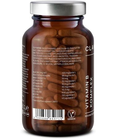 Vitamin B Complex - All 8 B Vitamins + Myo-Inositol & Choline - 120 Vegan Capsules for Optimal Health - Buy Online on GoSupps.com